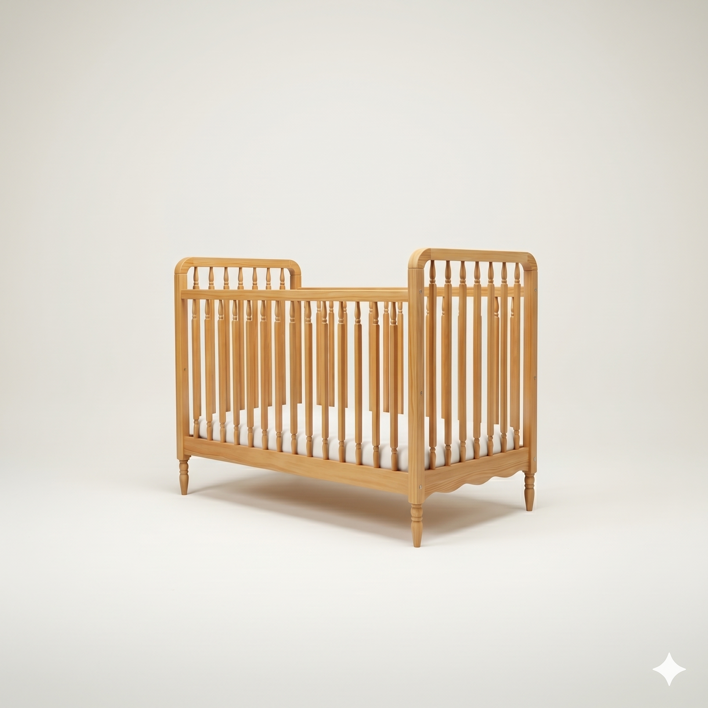 Heritage cot + Toddler Rail - 70x140