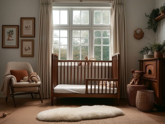 Heritage cot + Toddler Rail - 70x140