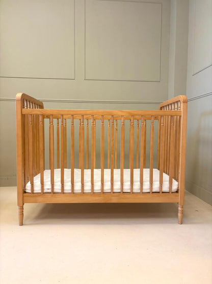 Heritage cot + Toddler Rail Honey - 70x140