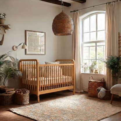 Heritage cot + Toddler Rail - 70x140